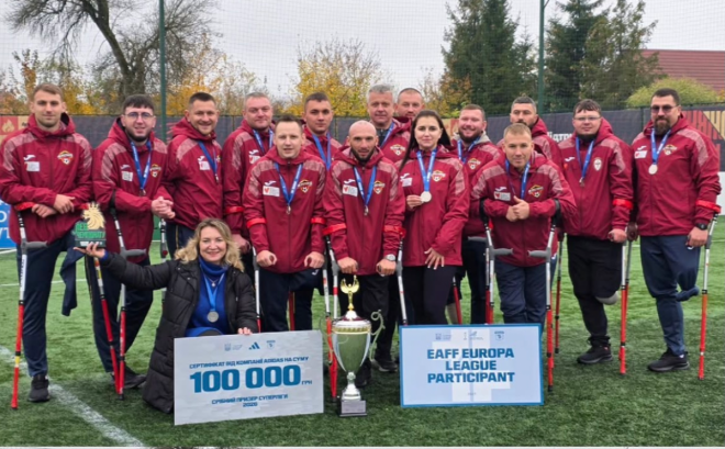 «Хрестоносці» вдруге поспіль стали віцечемпіонами України з ампфутболу